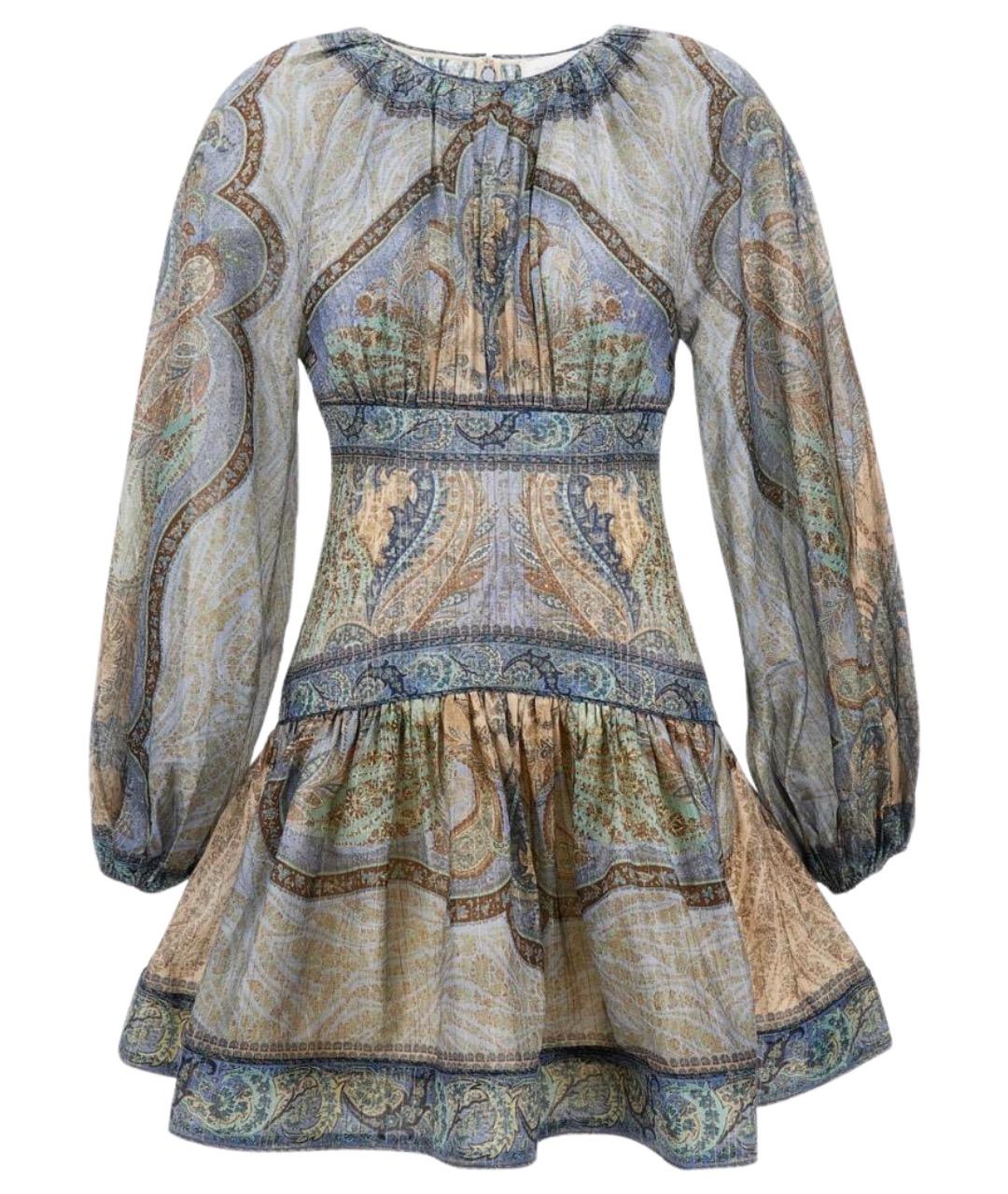 ZIMMERMANN Мульти хлопковое повседневное платье, фото 1