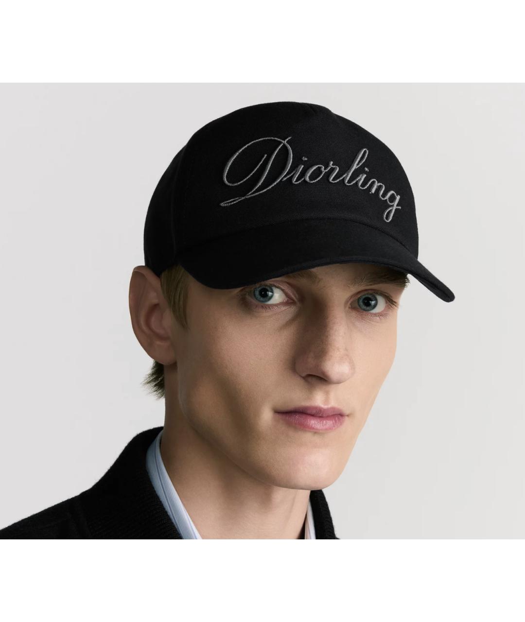 CHRISTIAN DIOR Черная хлопковая кепка/бейсболка, фото 2