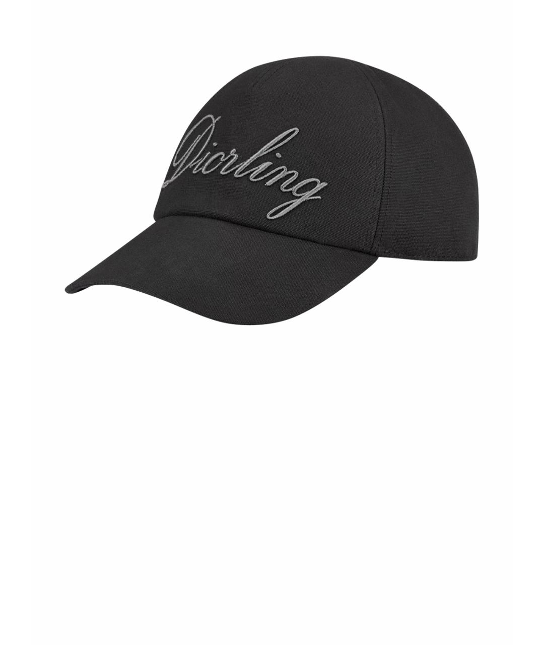 CHRISTIAN DIOR Черная хлопковая кепка/бейсболка, фото 1