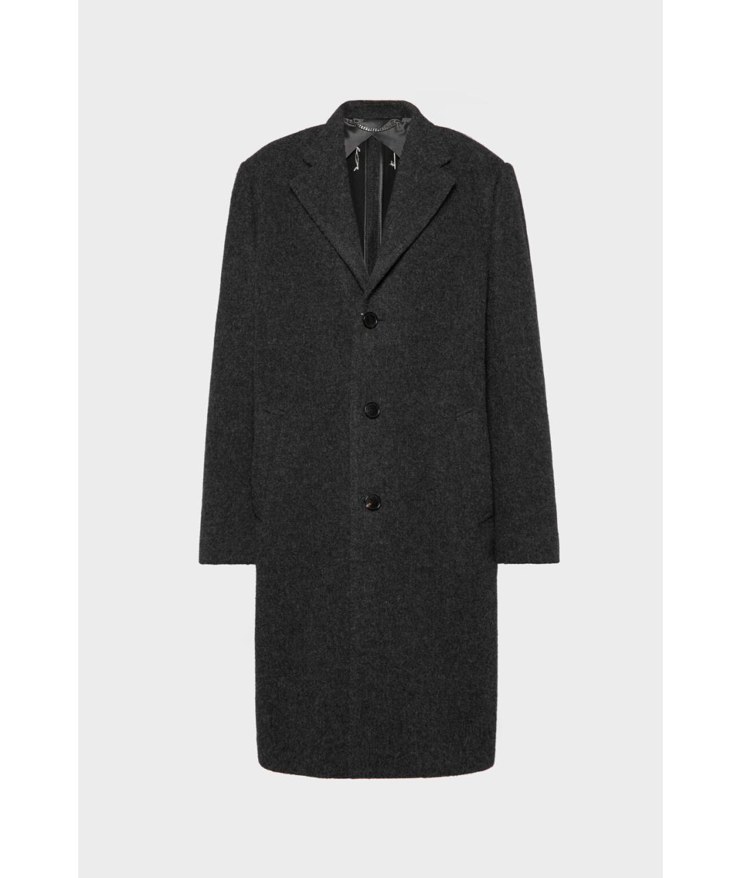 MAISON MARGIELA Антрацитовое полиамидовое пальто, фото 5