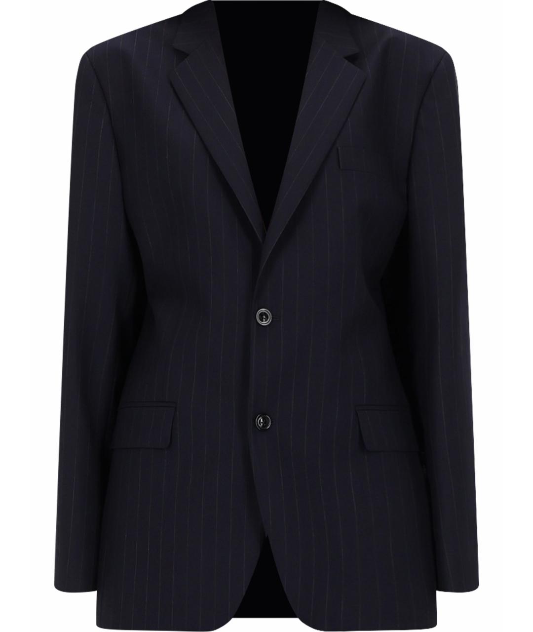 MAISON MARGIELA Синий шерстяной жакет/пиджак, фото 1