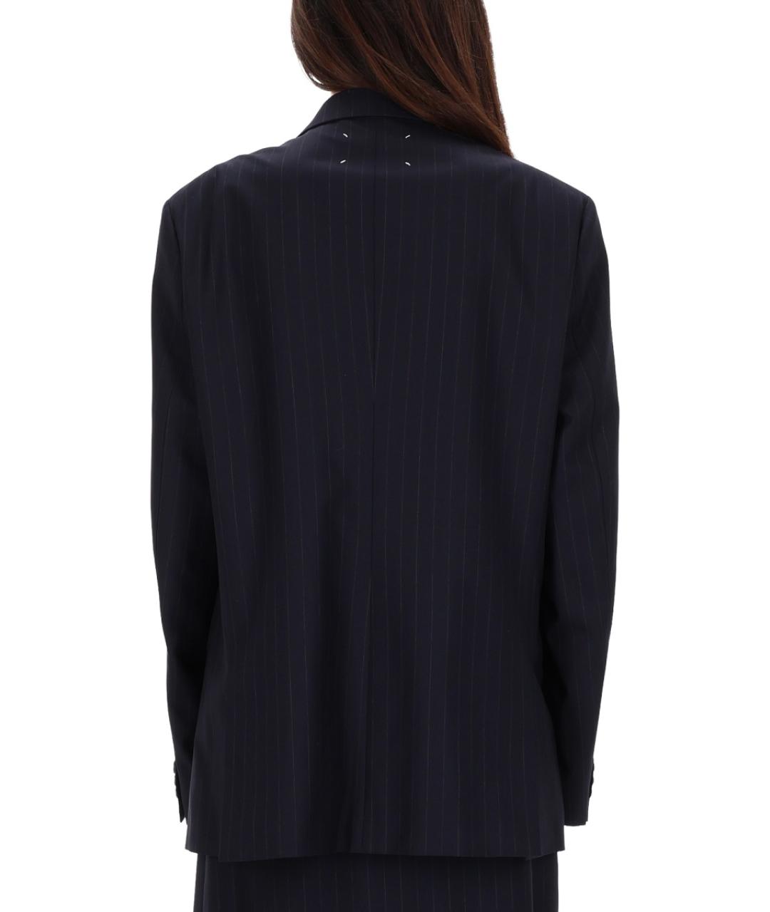 MAISON MARGIELA Синий шерстяной жакет/пиджак, фото 2