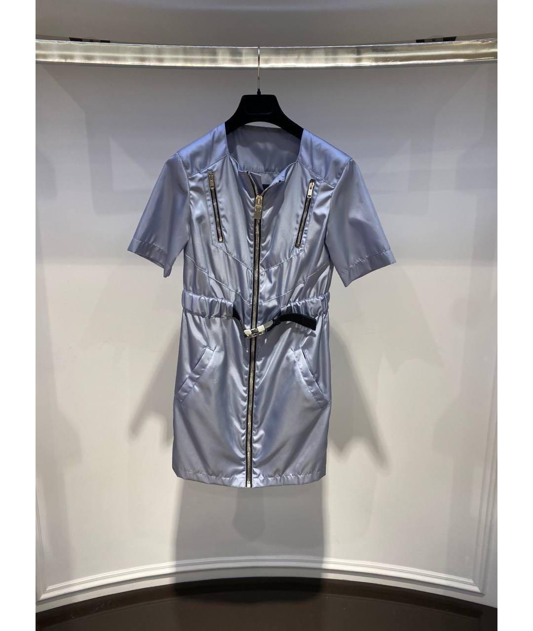 GIVENCHY Голубое полиамидовое повседневное платье, фото 3