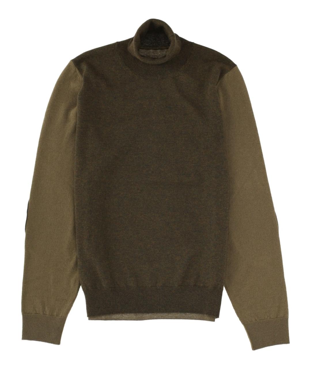 MAISON MARGIELA Хаки шерстяной джемпер / свитер, фото 1