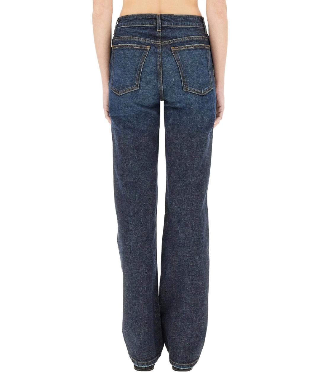 KHAITE Синие хлопковые прямые джинсы, фото 3