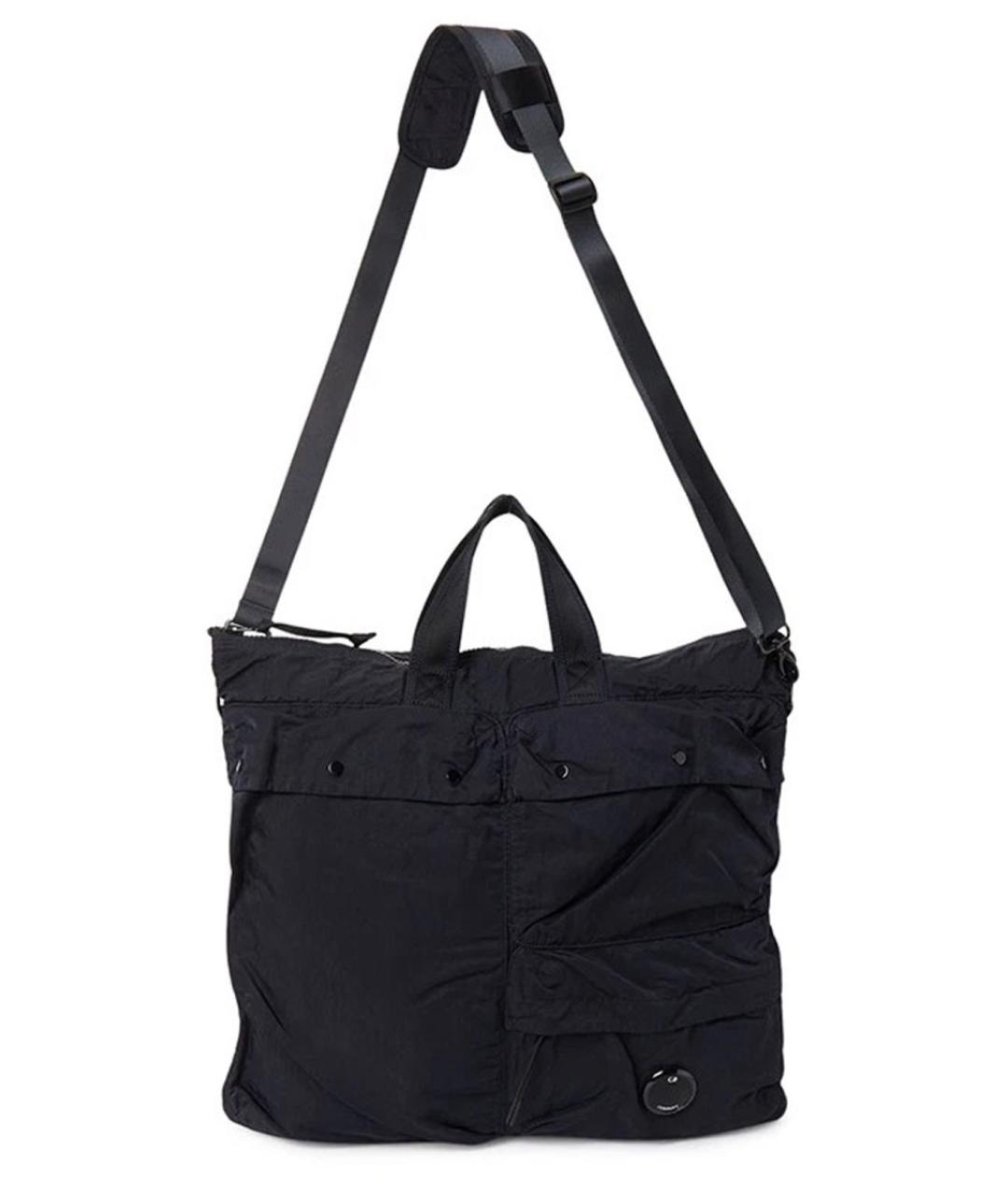 CP COMPANY Черная тканевая сумка на плечо, фото 1