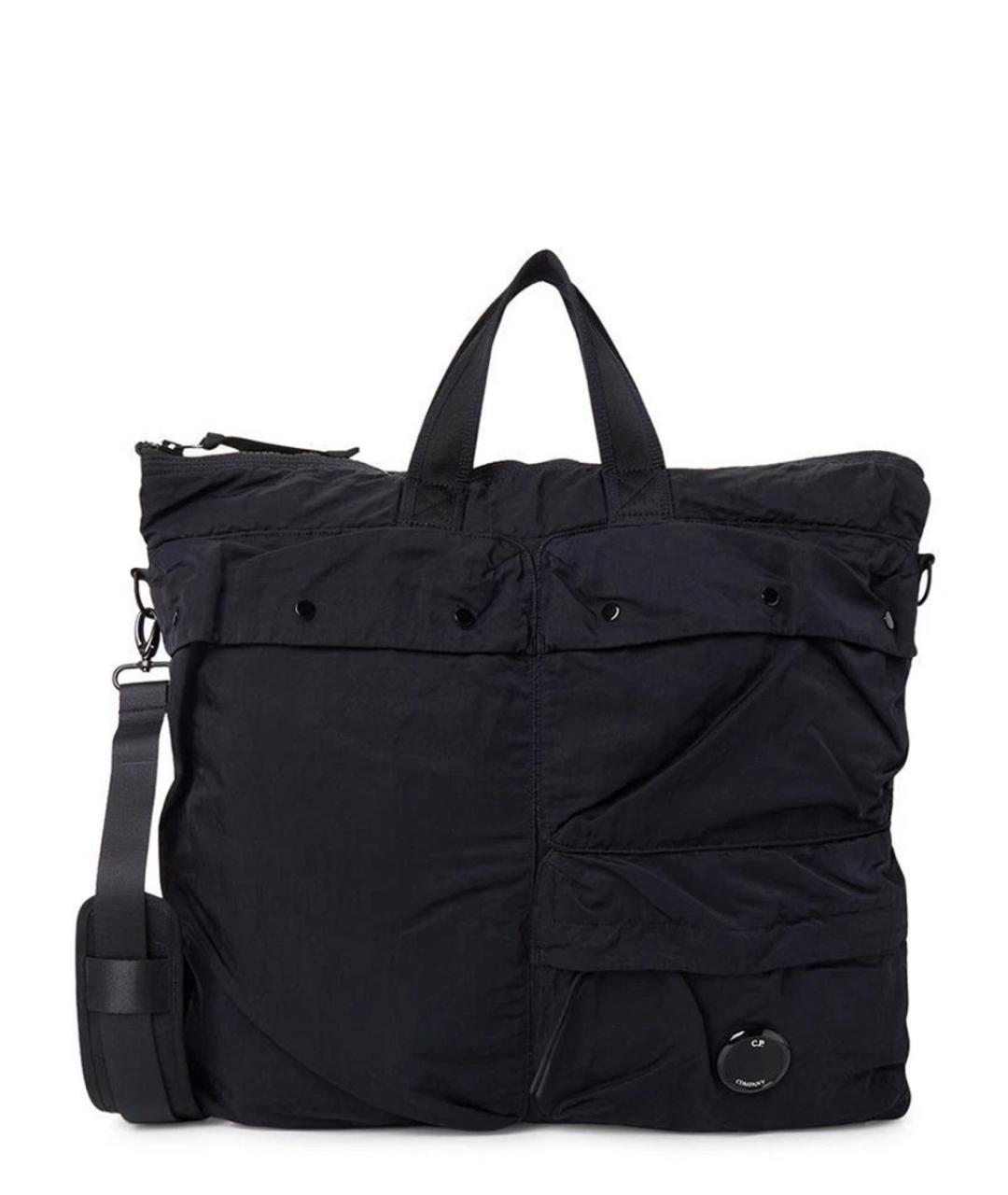 CP COMPANY Черная тканевая сумка на плечо, фото 3