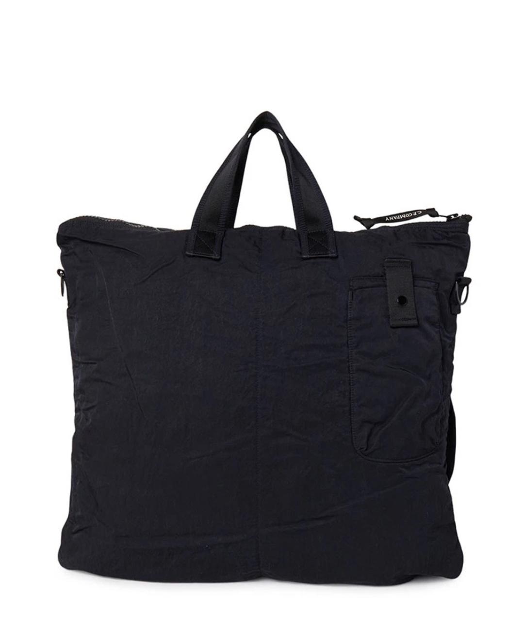 CP COMPANY Черная тканевая сумка на плечо, фото 4