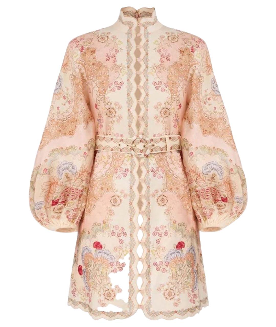 ZIMMERMANN Мульти льняное платье, фото 1