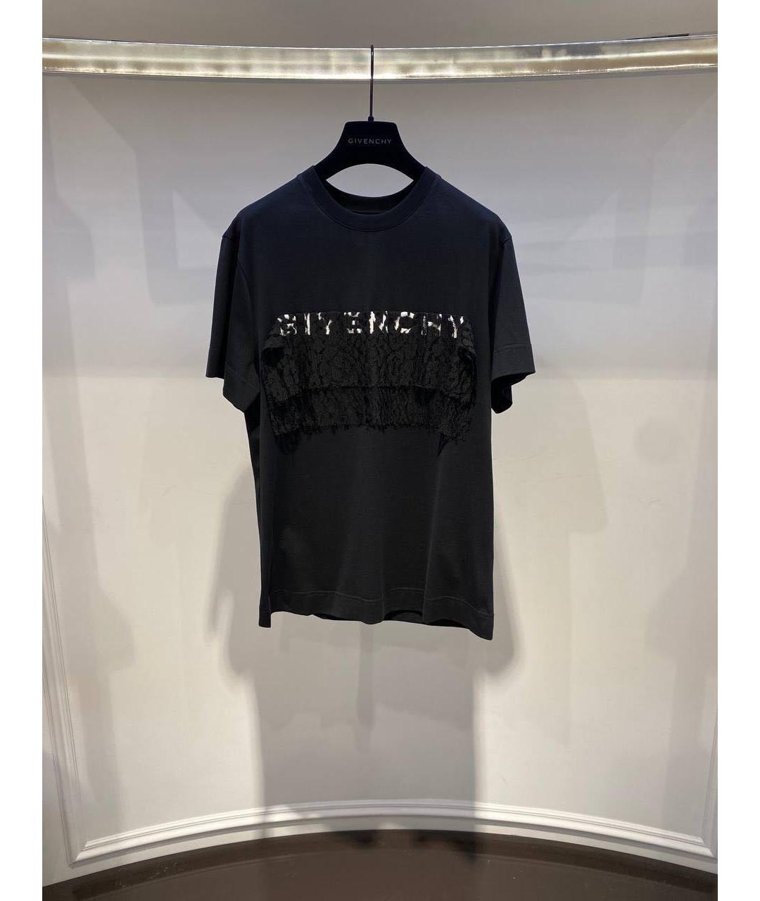 GIVENCHY Черная хлопковая футболка, фото 3