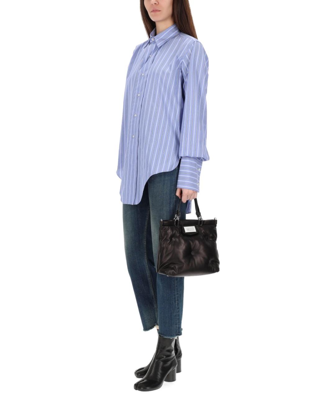 MAISON MARGIELA Синяя хлопковая рубашка, фото 3