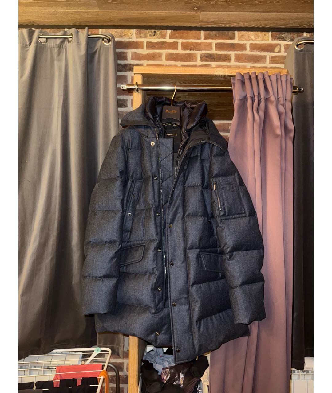 MOORER Антрацитовая шерстяная куртка, фото 5