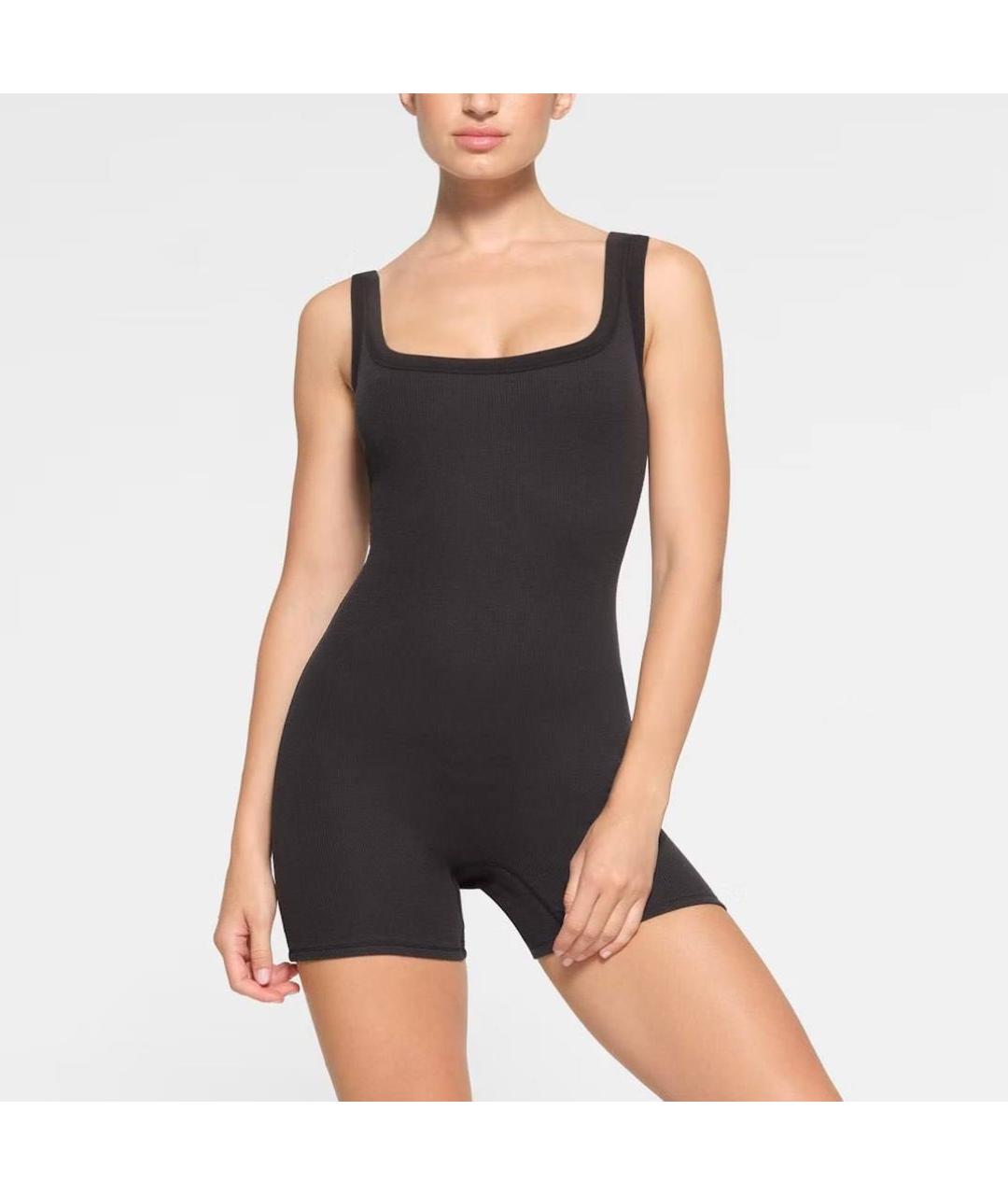 SKIMS Черное полиэстеровое боди, фото 2