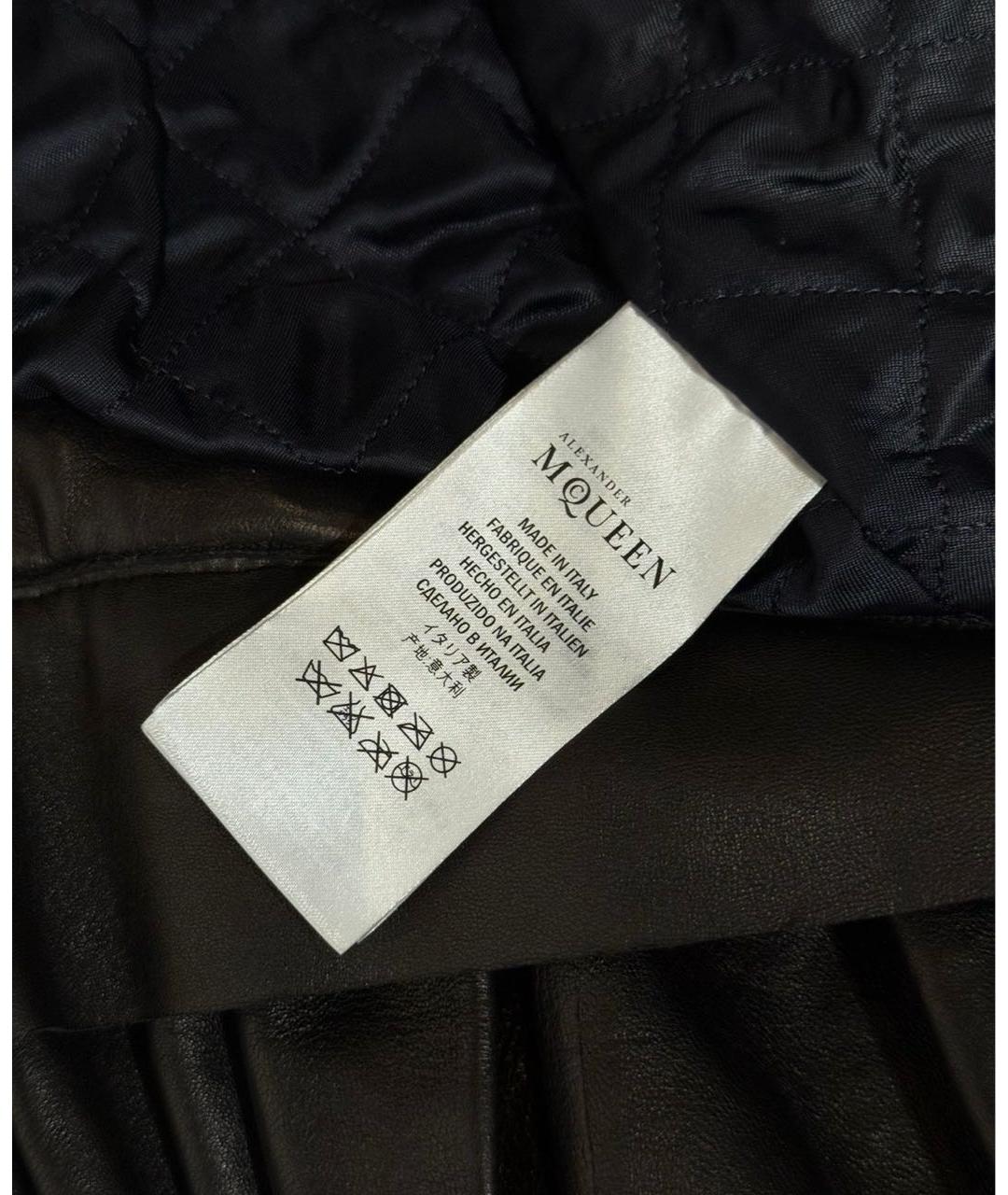 ALEXANDER MCQUEEN Черная кожаная куртка, фото 4