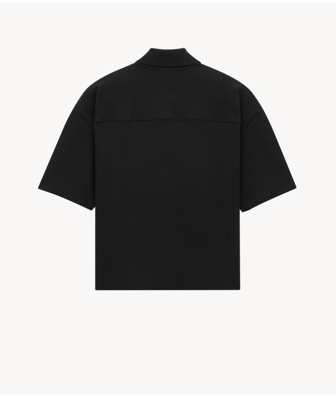 SAINT LAURENT Черная хлопковая футболка, фото 2