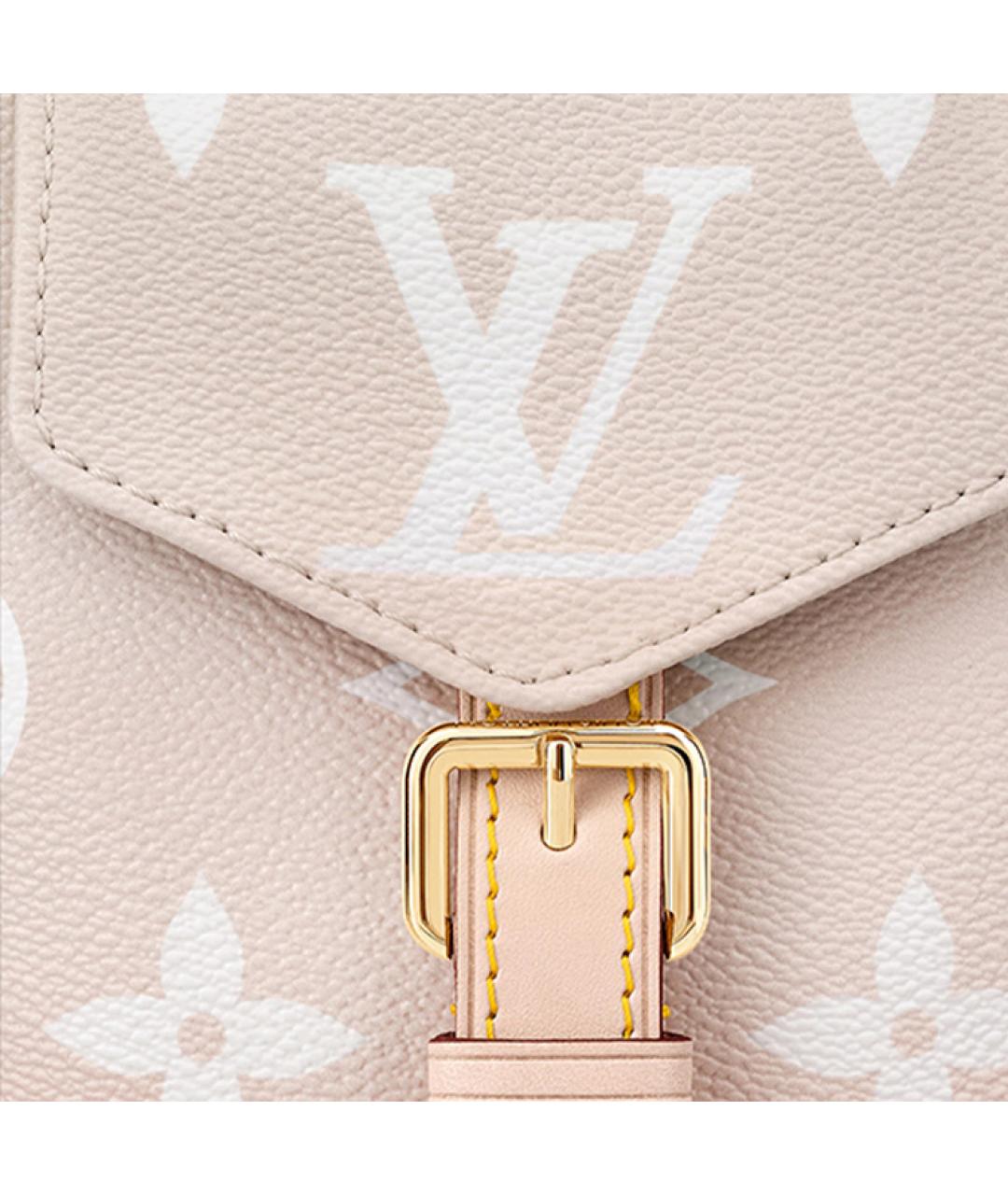 LOUIS VUITTON Розовый кожаный рюкзак, фото 5