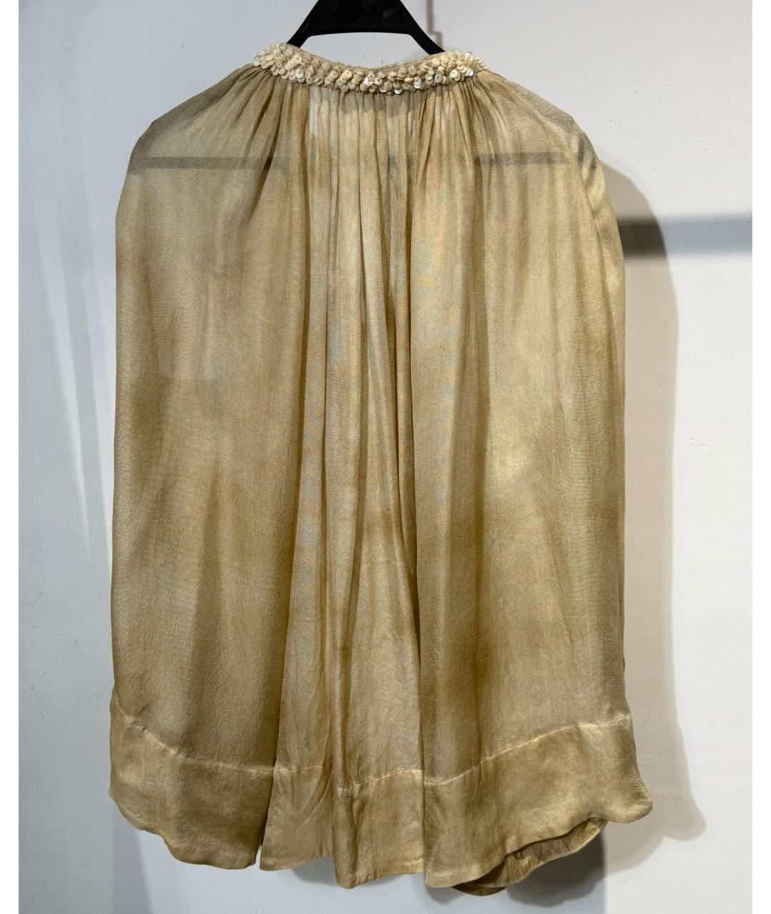 RALPH LAUREN Бежевая шелковая блузы, фото 2