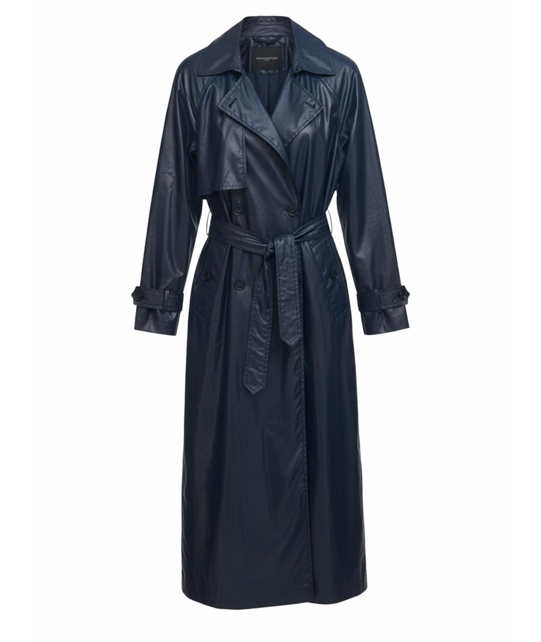 SPORT MAX CODE Темно-синий синтетический тренч/плащ, фото 1