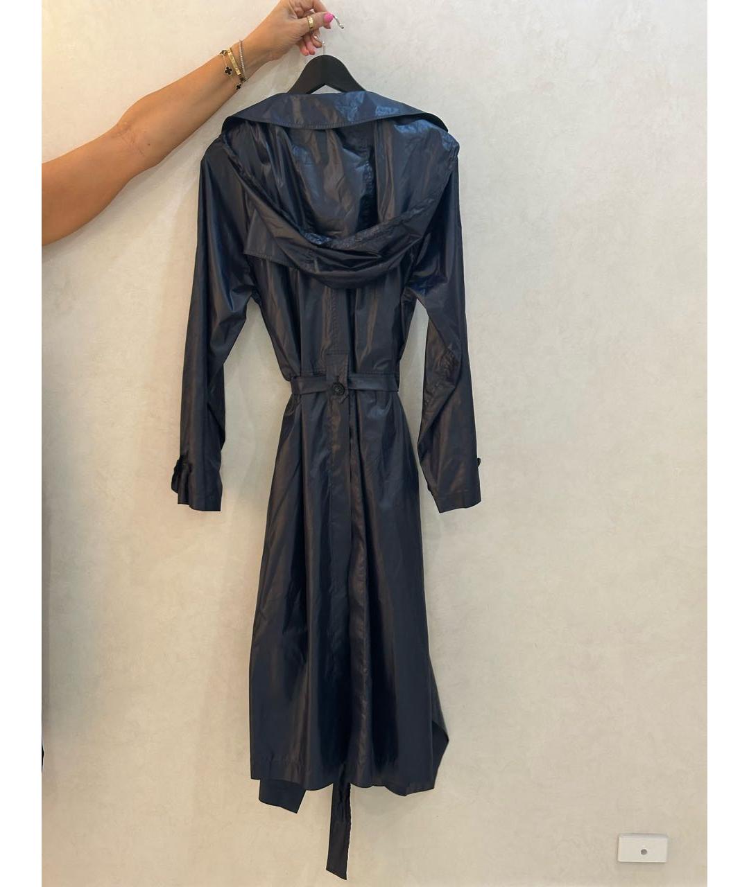 SPORT MAX CODE Темно-синий синтетический тренч/плащ, фото 3