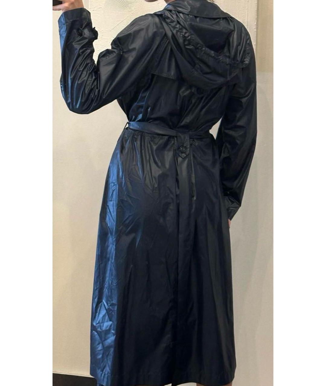 SPORT MAX CODE Темно-синий синтетический тренч/плащ, фото 7