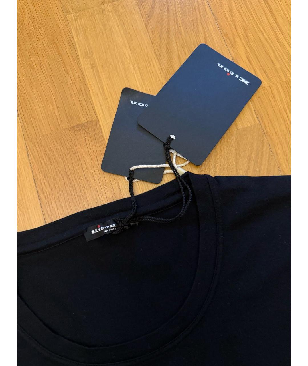 KITON Черный хлопковый джемпер / свитер, фото 4