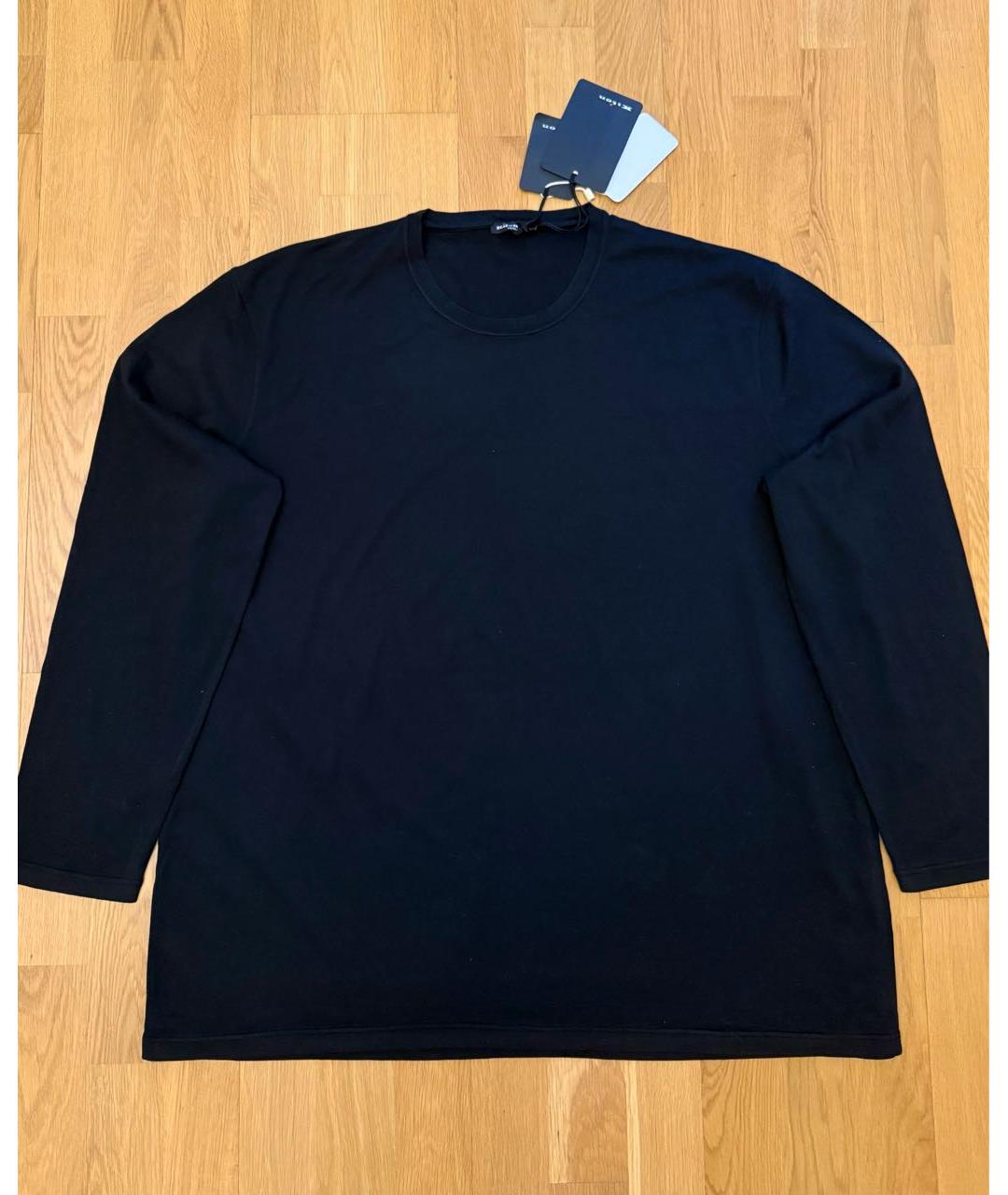 KITON Черный хлопковый джемпер / свитер, фото 5