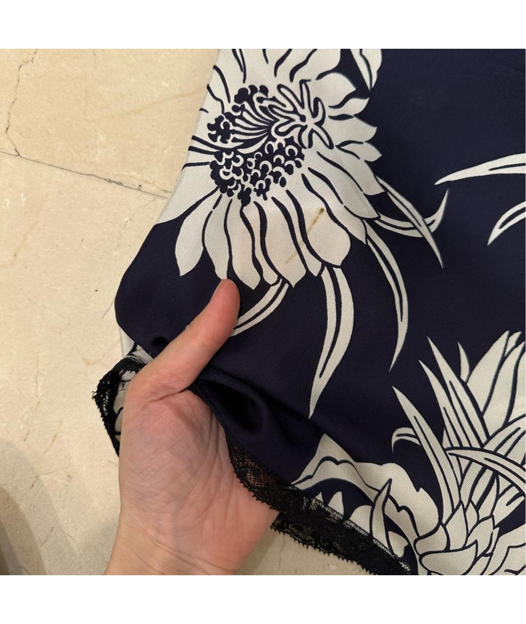 PRADA Синее шелковое коктейльное платье, фото 7