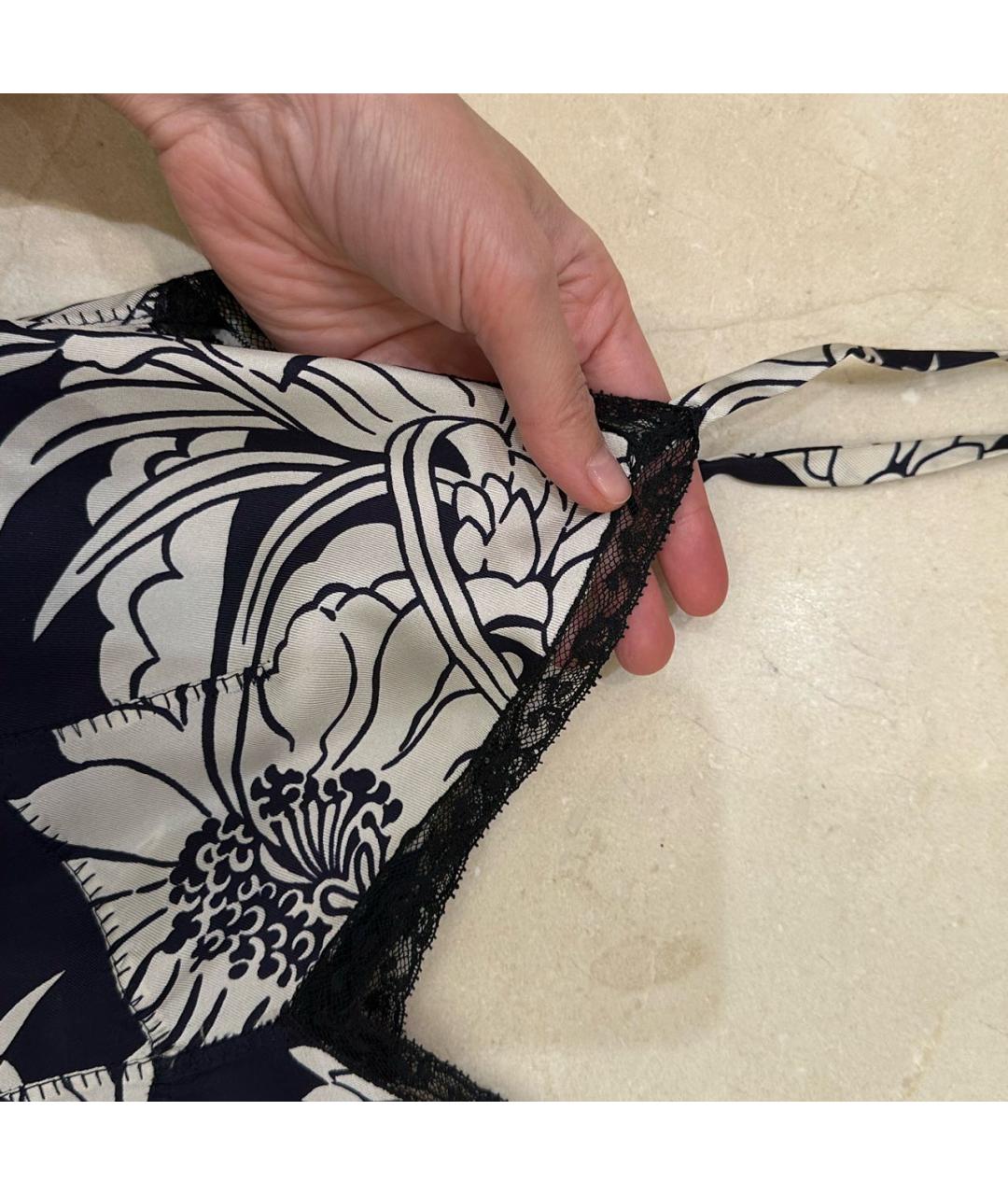 PRADA Синее шелковое коктейльное платье, фото 5