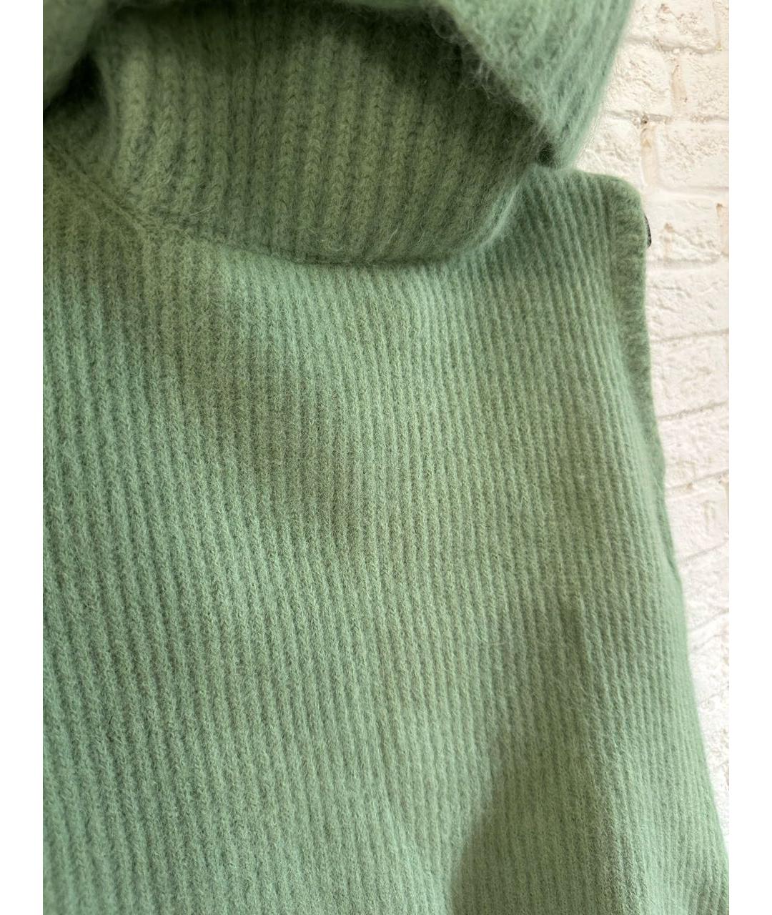 ERMANNO SCERVINO Зеленая шерстяная жилетка, фото 6