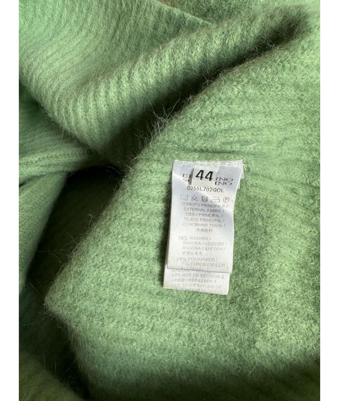 ERMANNO SCERVINO Зеленая шерстяная жилетка, фото 4