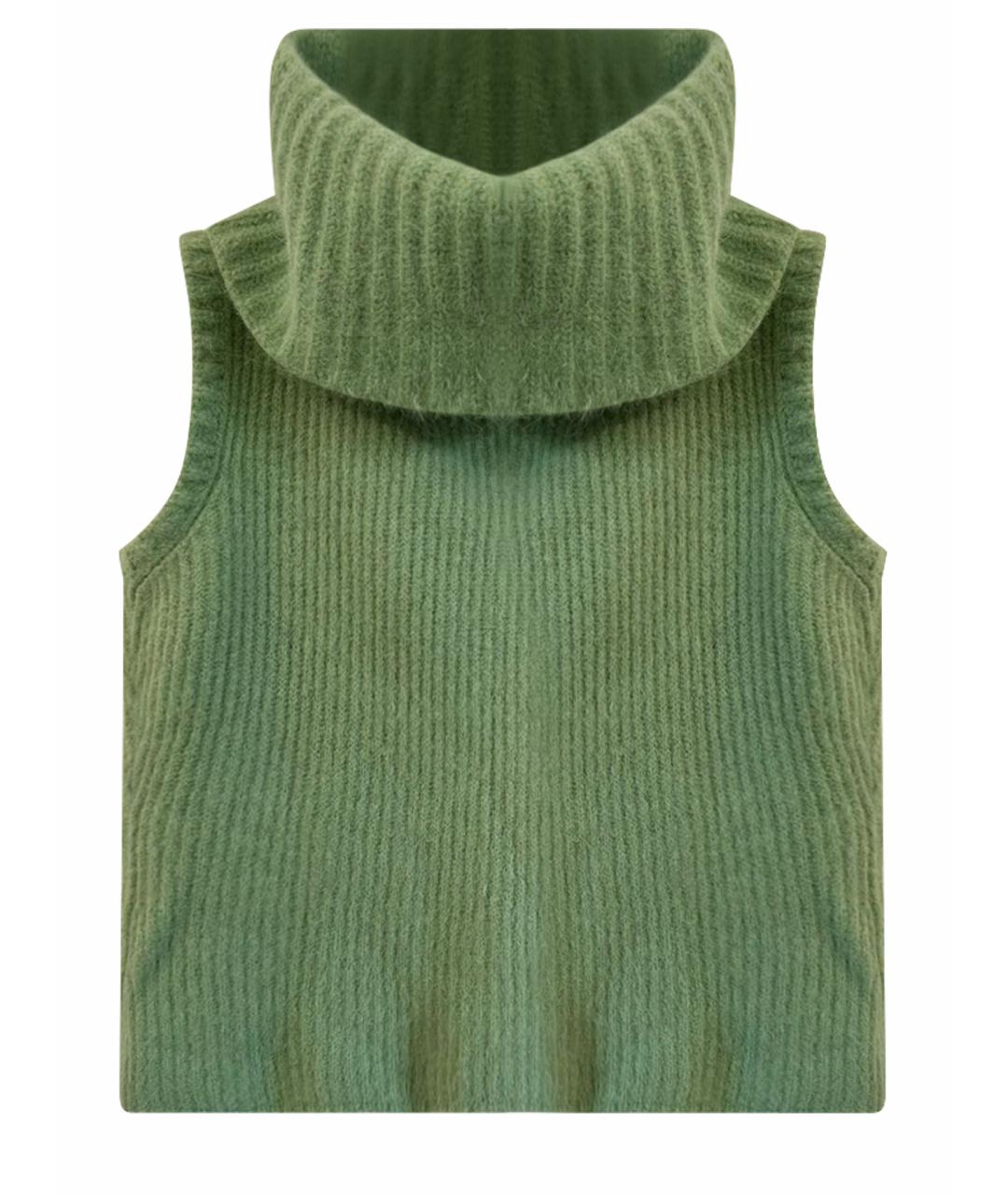 ERMANNO SCERVINO Зеленая шерстяная жилетка, фото 1