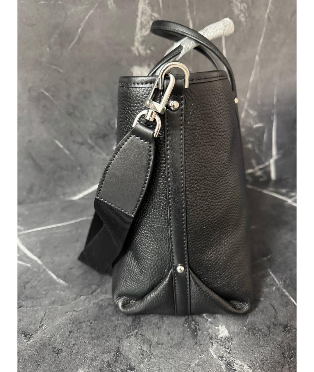 MICHAEL KORS Черная кожаная сумка с короткими ручками, фото 2