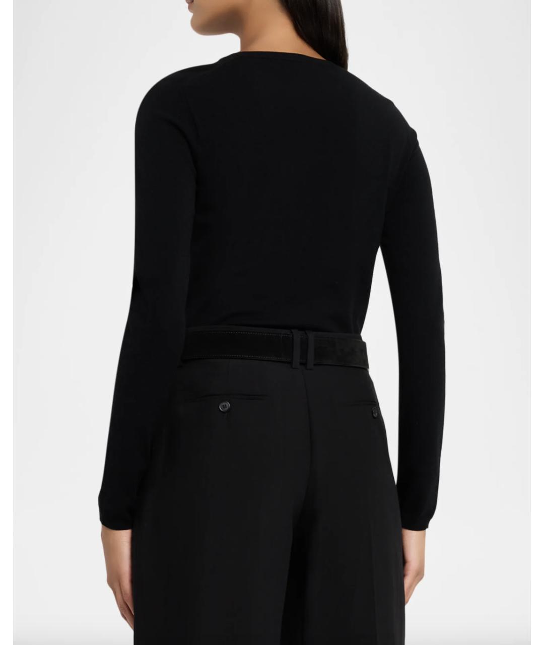 THE ROW Черный вискозный джемпер / свитер, фото 3