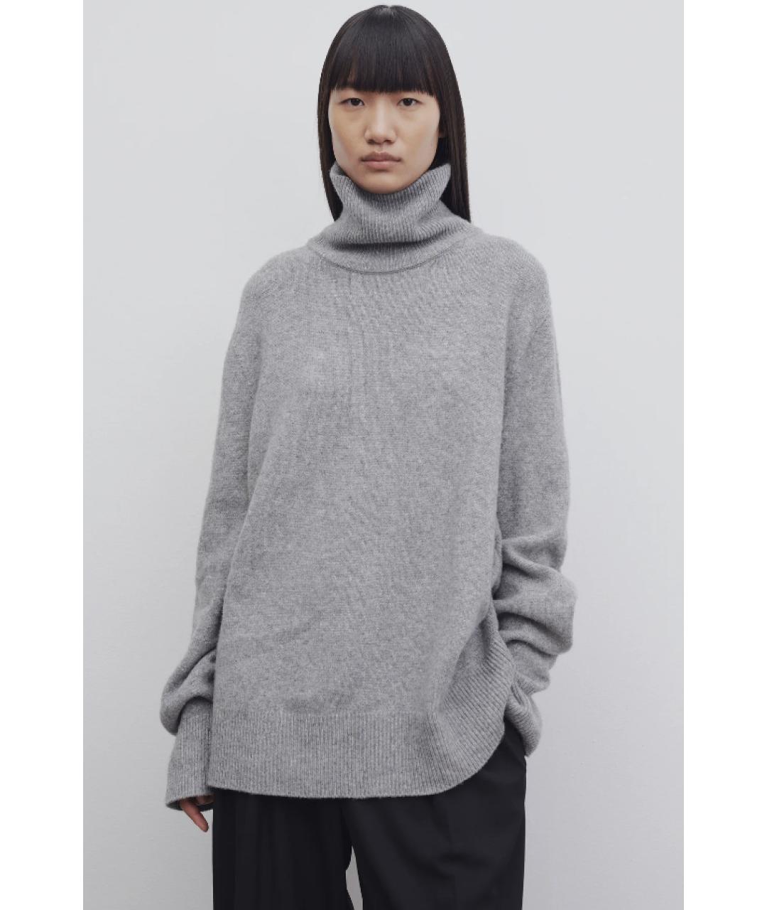 THE ROW Серый шерстяной джемпер / свитер, фото 3