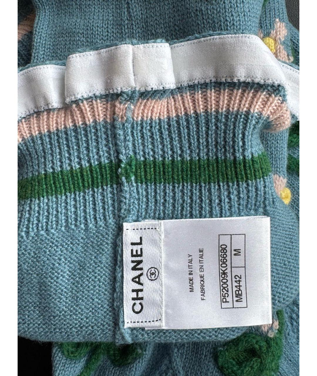 CHANEL Голубые носки, чулки и колготы, фото 4