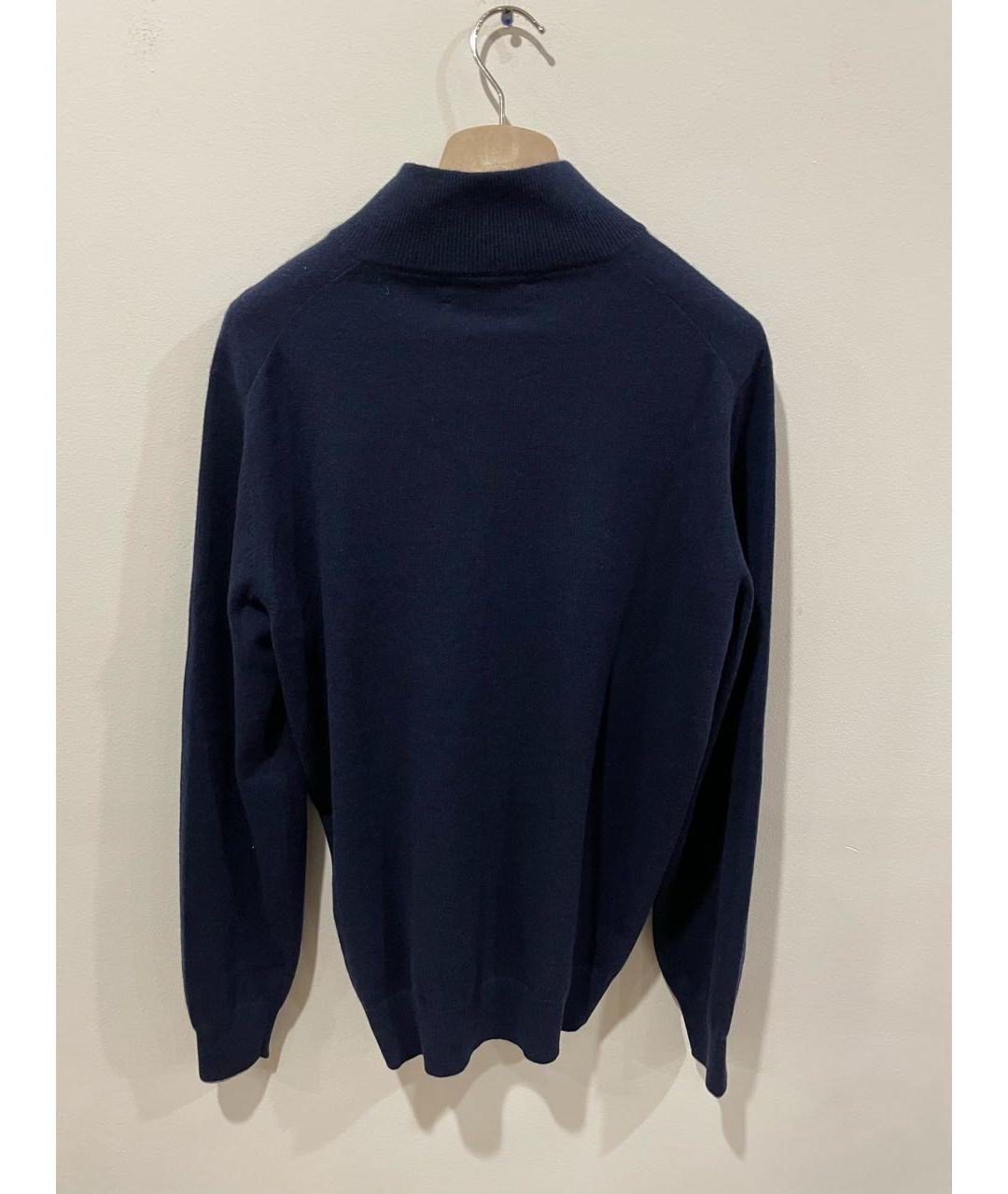 BRUNELLO CUCINELLI Темно-синий кашемировый кардиган, фото 2