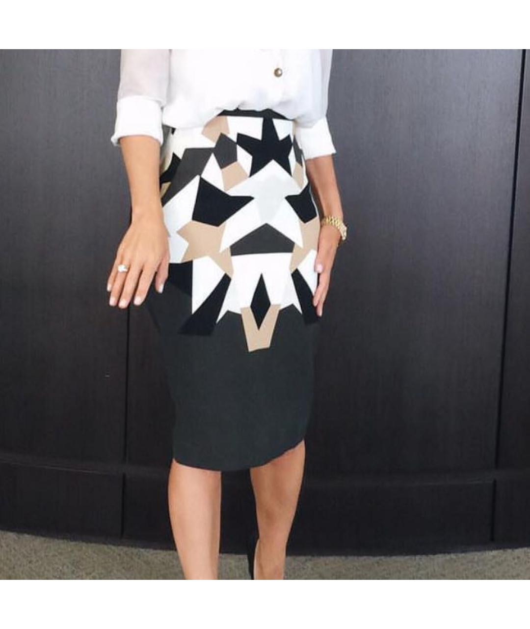 GIVENCHY Мульти вискозная юбка миди, фото 6