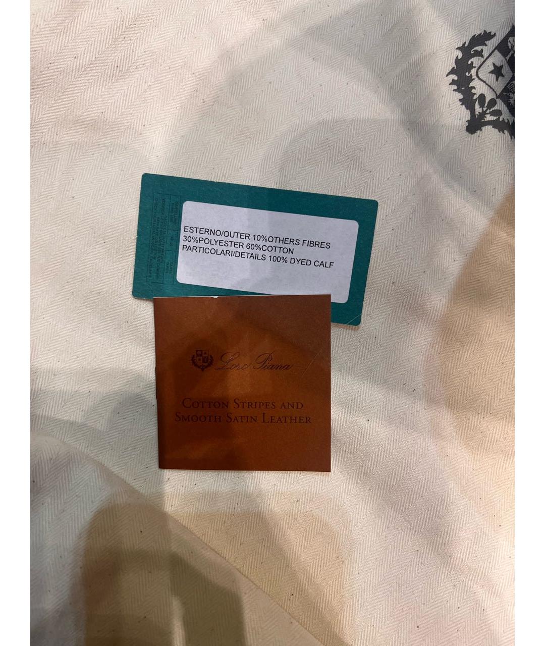 LORO PIANA Бежевая пелетеная пляжная сумка, фото 6