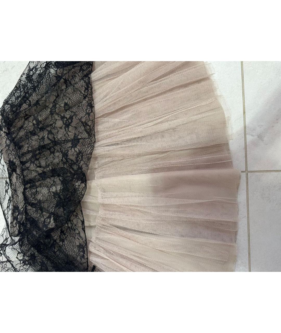 RED VALENTINO Черное сетчатое вечернее платье, фото 7