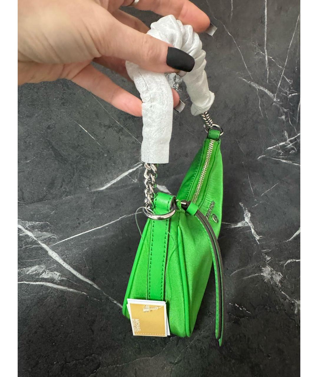 MICHAEL KORS Салатовая синтетическая сумка через плечо, фото 2