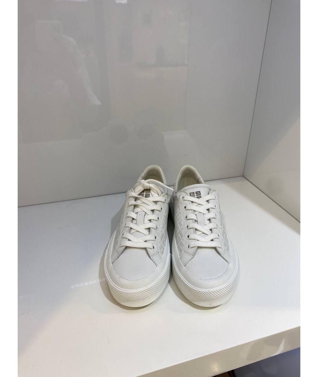 GIVENCHY Белые кожаные кеды, фото 2
