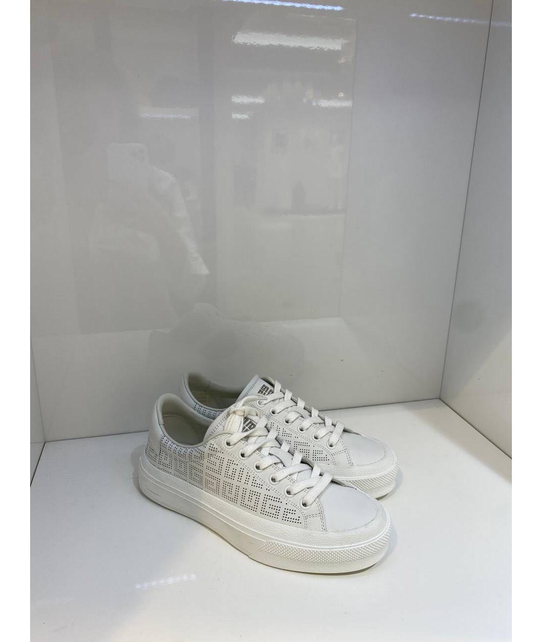 GIVENCHY Белые кожаные кеды, фото 4