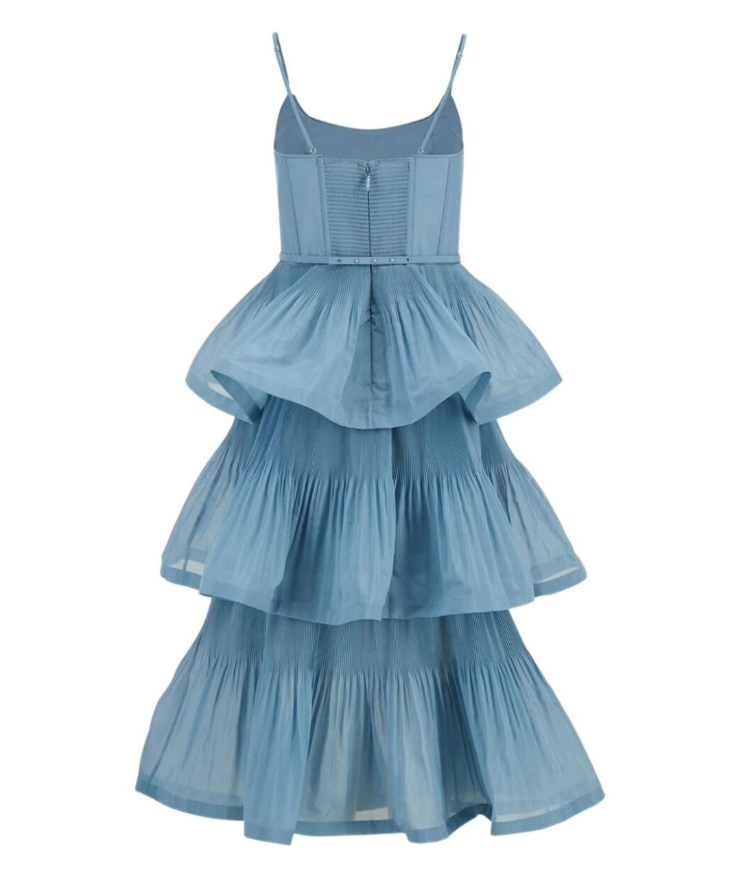 ZIMMERMANN Голубое полиэстеровое вечернее платье, фото 2