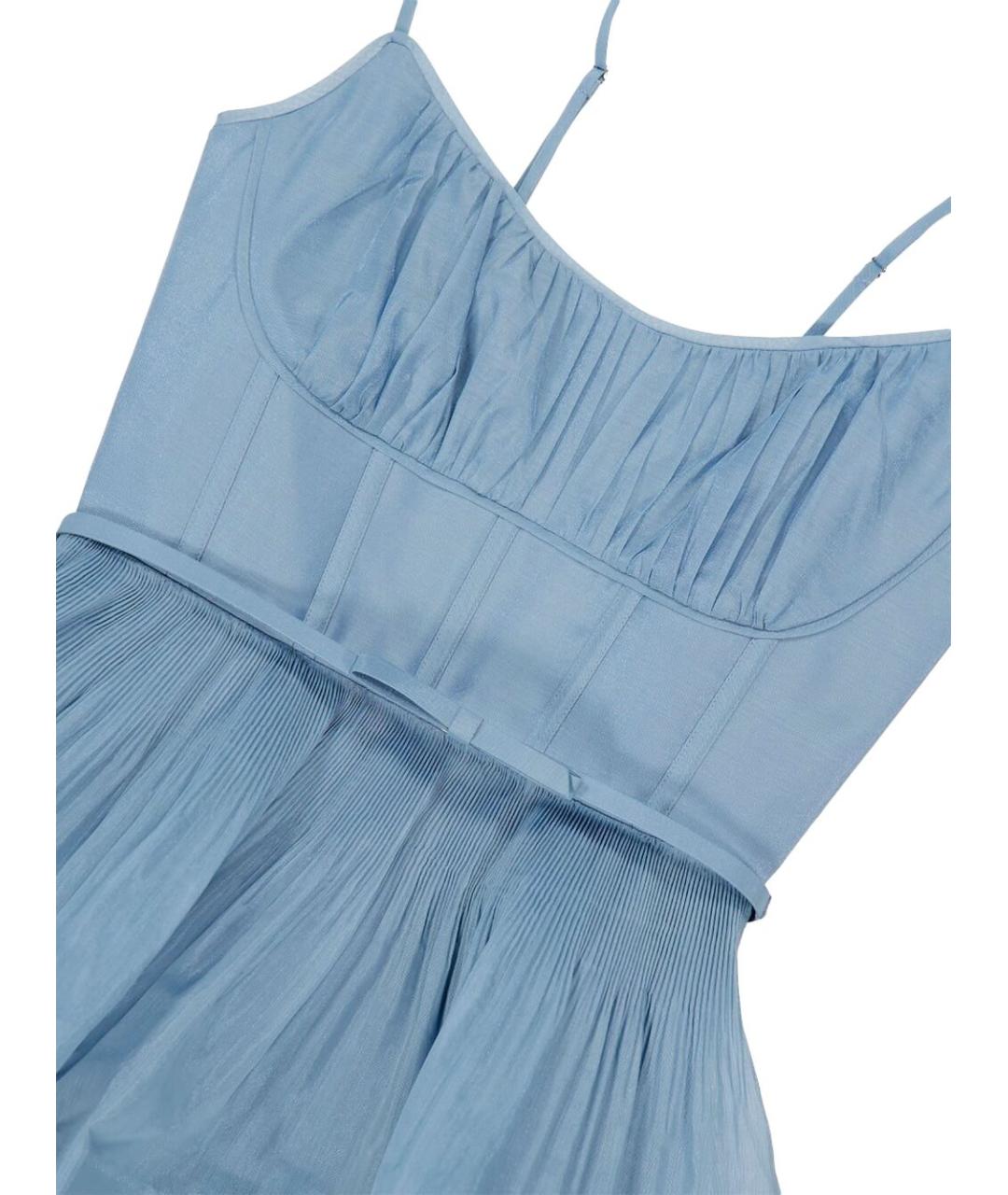 ZIMMERMANN Голубое полиэстеровое вечернее платье, фото 3