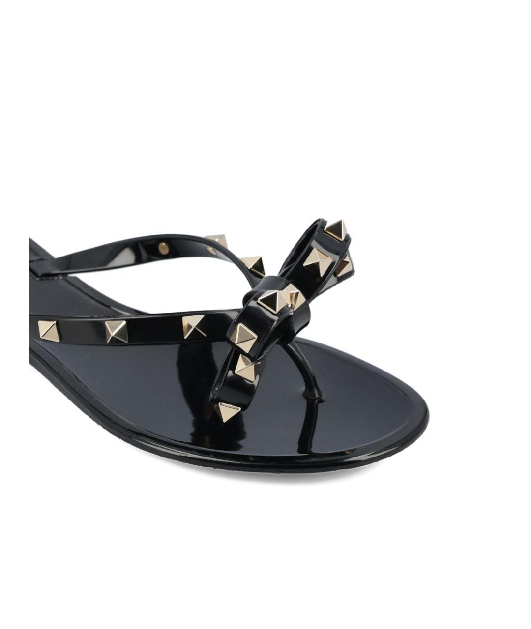 VALENTINO Черные шлепанцы, фото 2