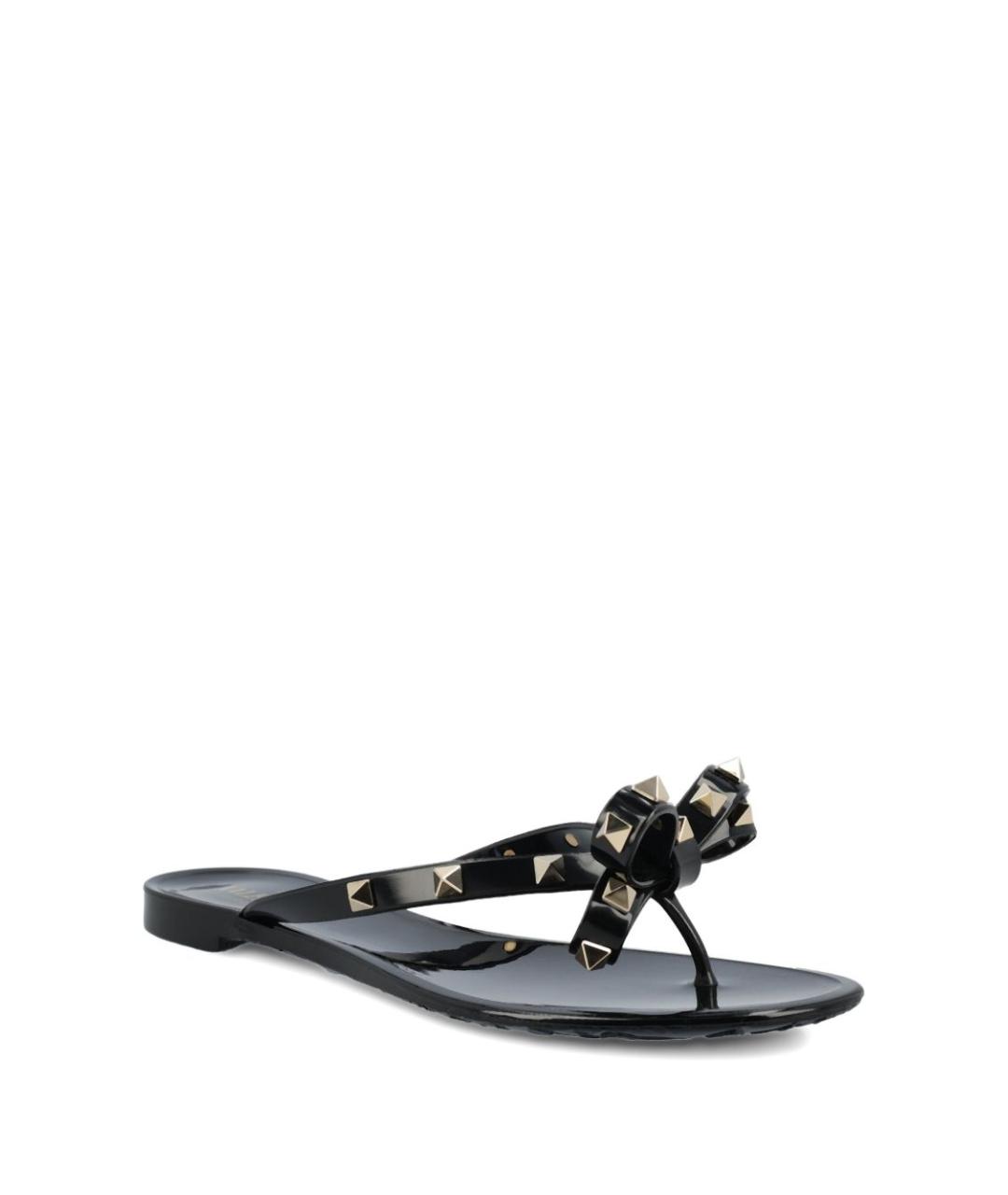 VALENTINO Черные шлепанцы, фото 4