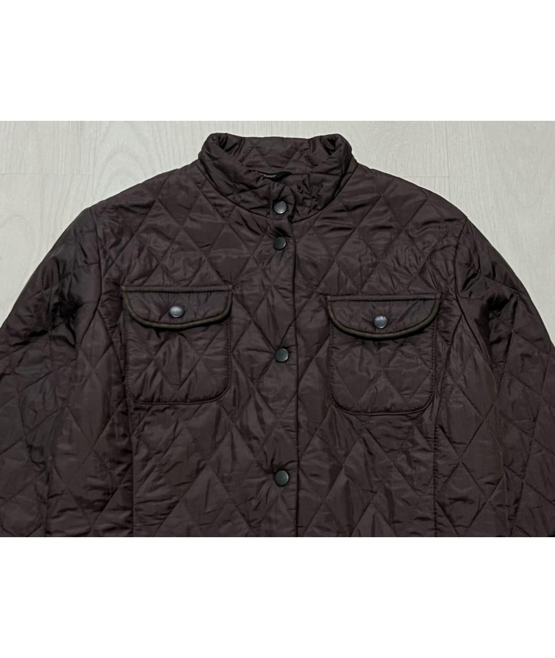 BARBOUR Коричневая полиэстеровая куртка, фото 7