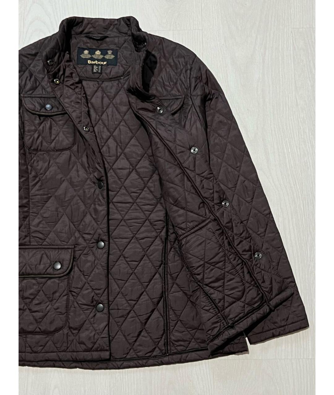 BARBOUR Коричневая полиэстеровая куртка, фото 3