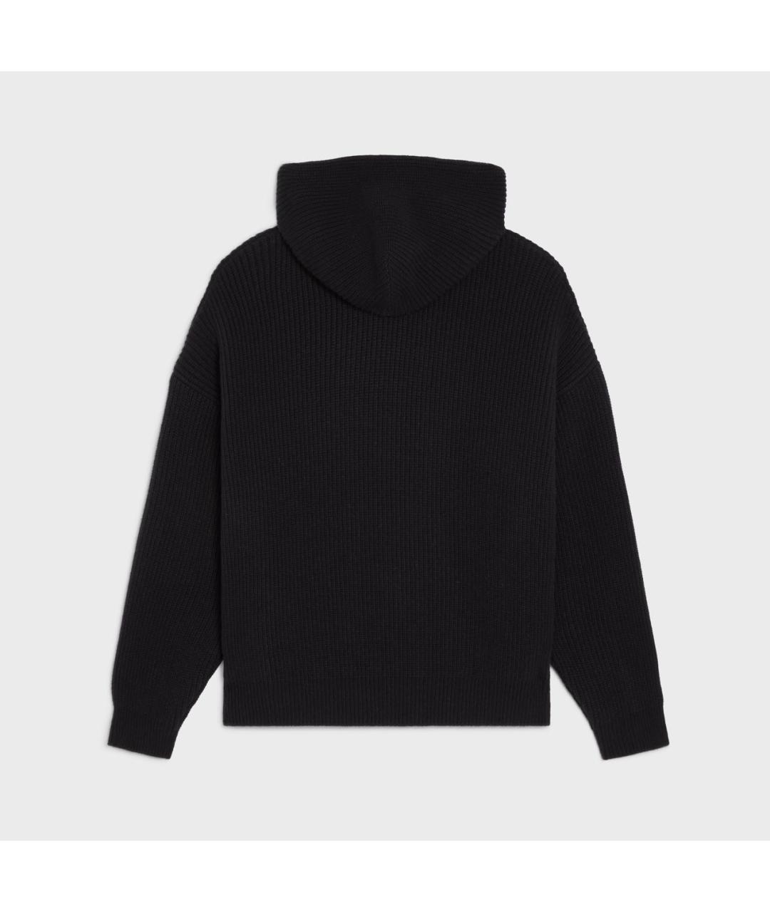 CELINE Черный шерстяной джемпер / свитер, фото 2