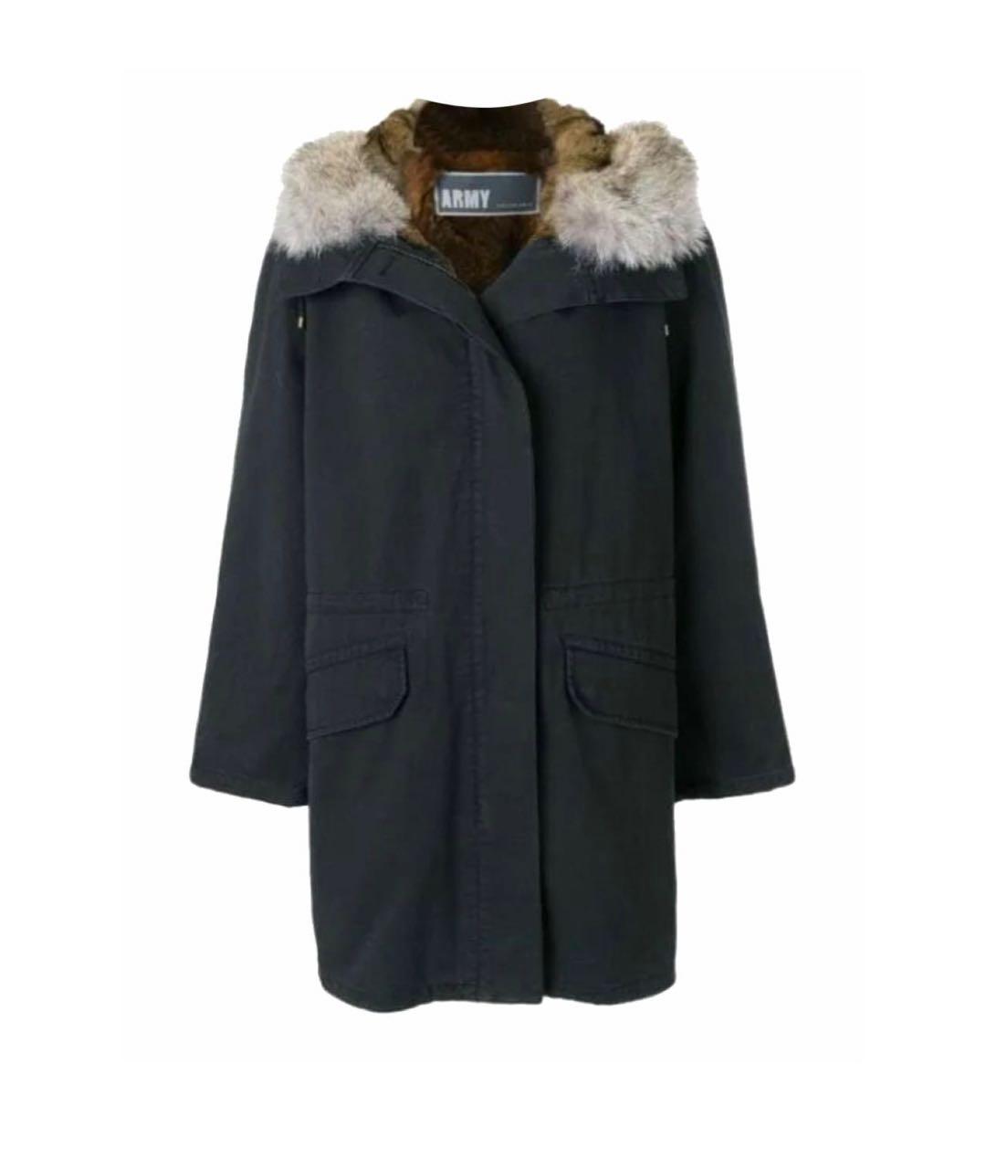 ARMY YVES SALOMON Черная парка, фото 1